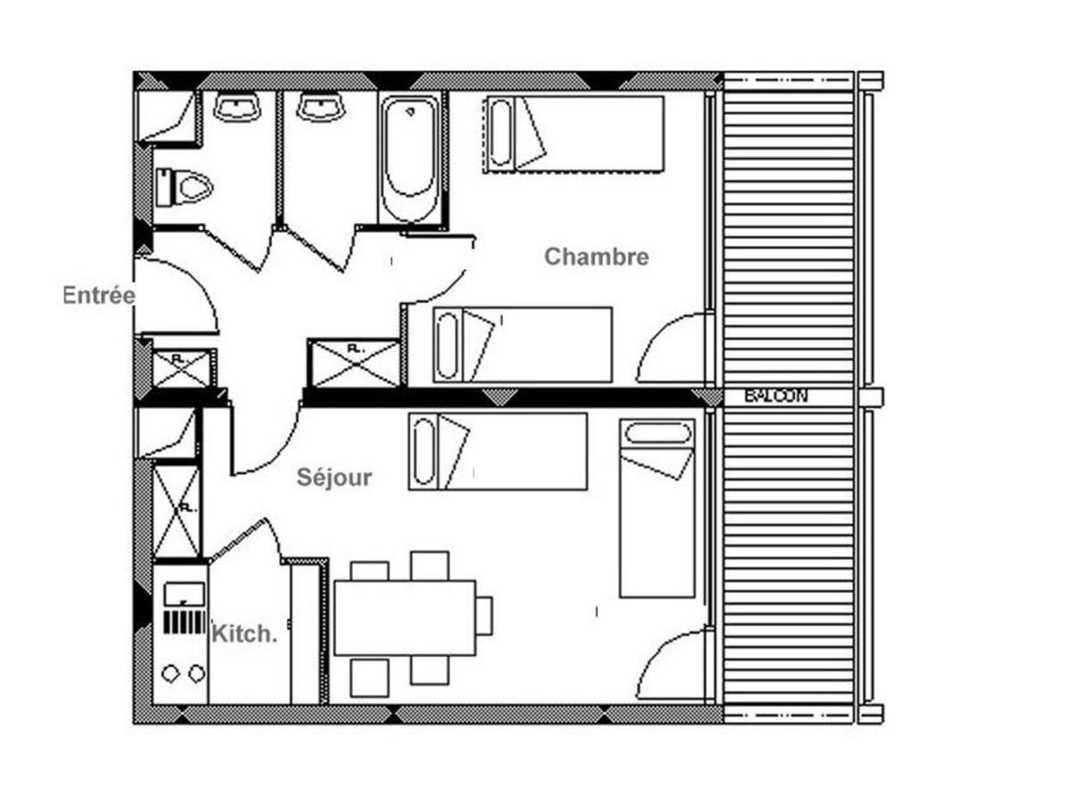 Appartement Lumineux Au Coeur De La Station Avec Balcon Sud, Acces Direct Aux Pistes, 5 Pers. - Fr-1-344-1059 Saint-Martin-de-Belleville Exterior photo